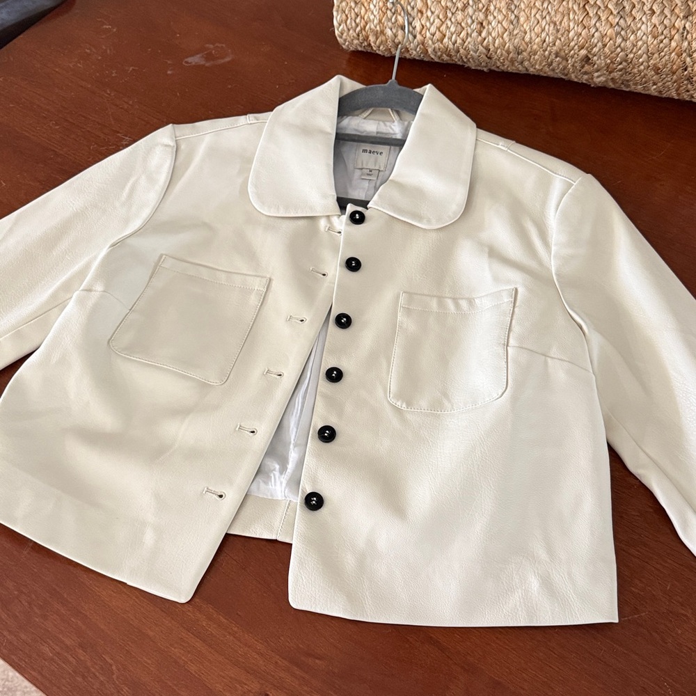 Maeve x Anthropologie Faux Leather Jacket